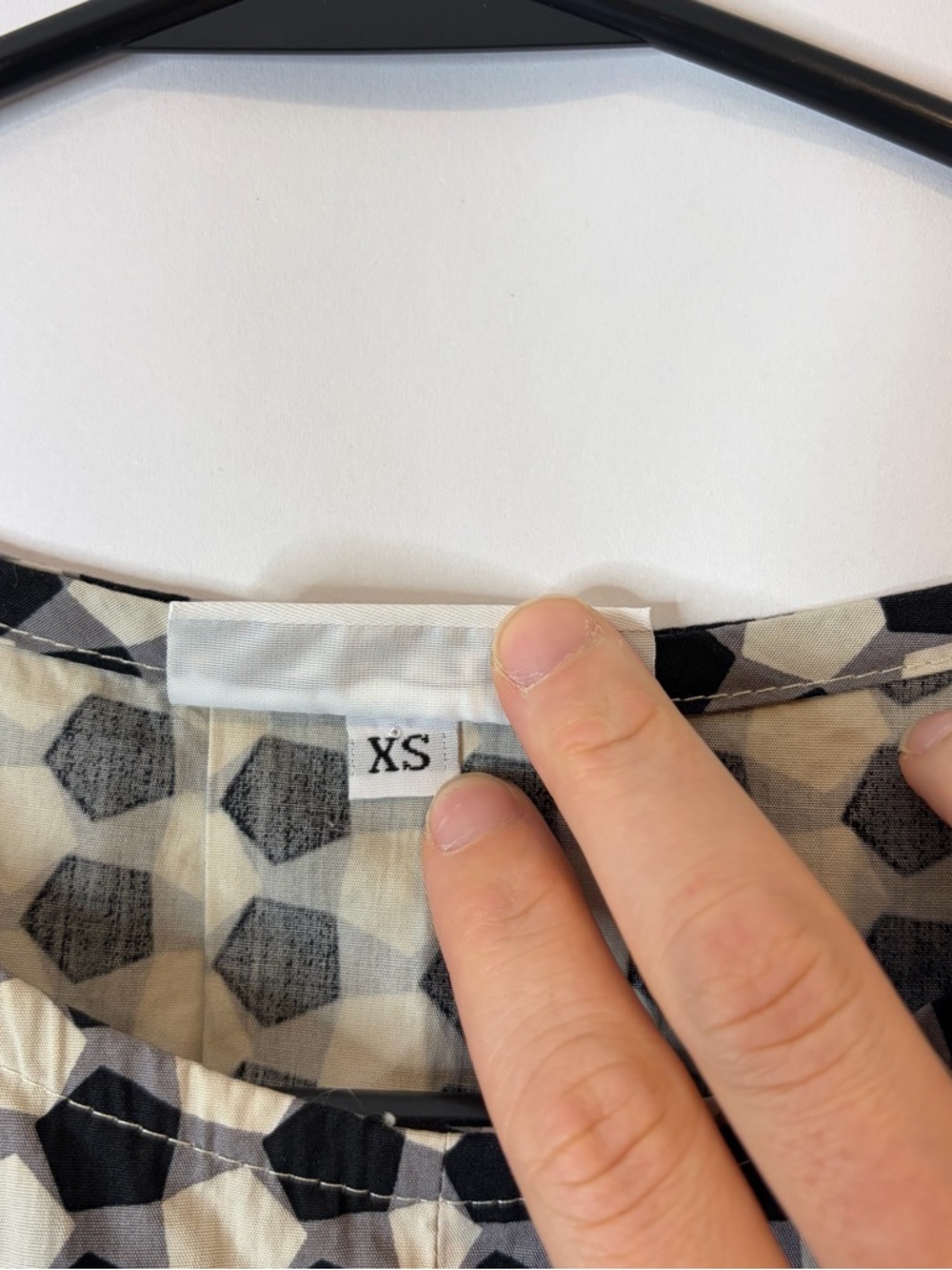 Bryn Walker Lucinda Organic Cotton Poplin Checkered Print Hi-Low Hem XS Artsy - Picture 4 of 8